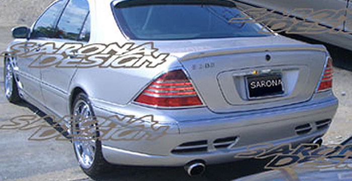 Custom Mercedes S Class  Sedan Rear Bumper (2000 - 2006) - $590.00 (Part #MB-067-RB)